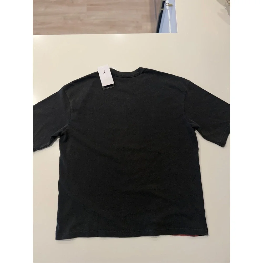 Jordan Reissue Graphic Oversized T-Shirt Men's M Black Gym Red HQ8982-010